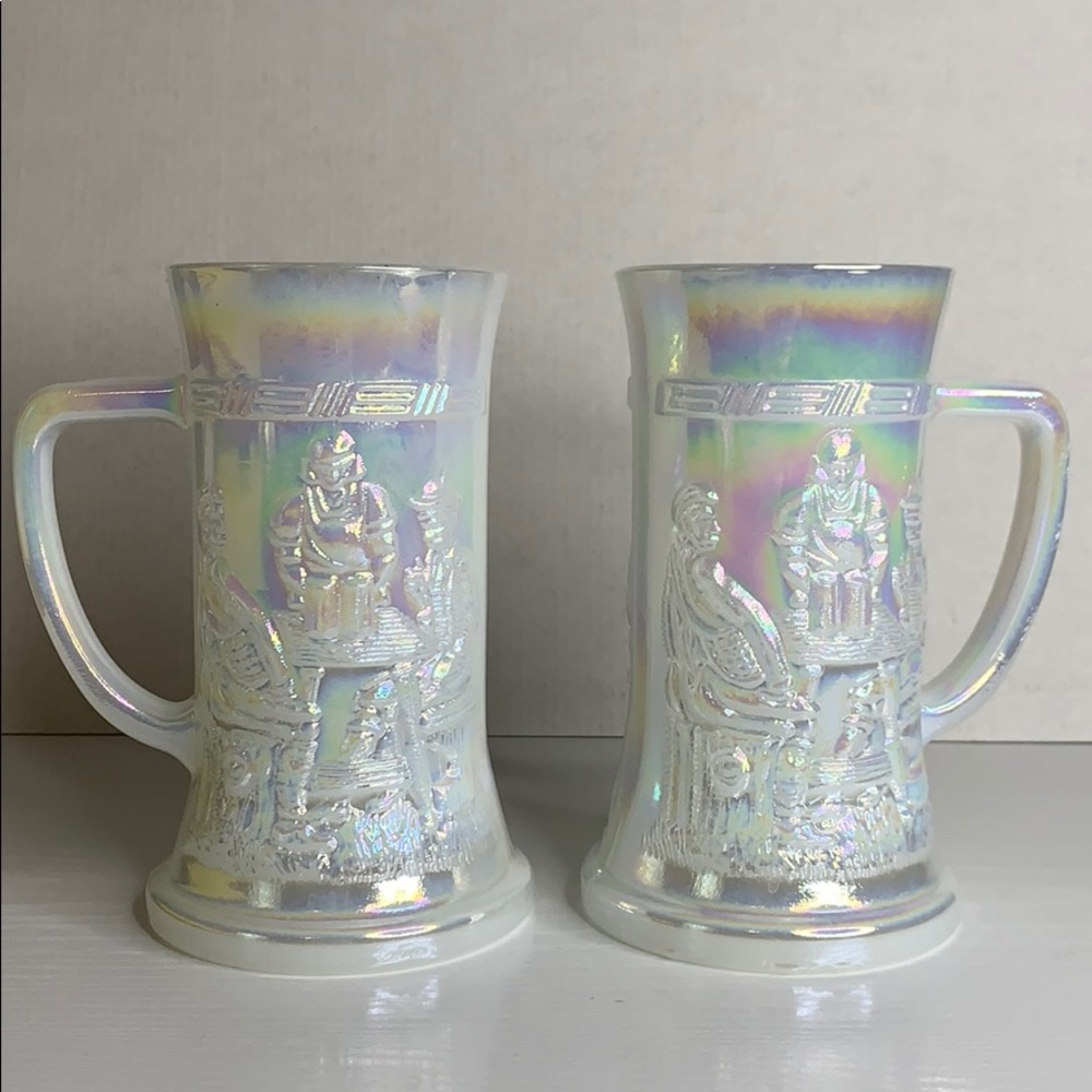 Vintage Federal Iridescent Tall Glasses